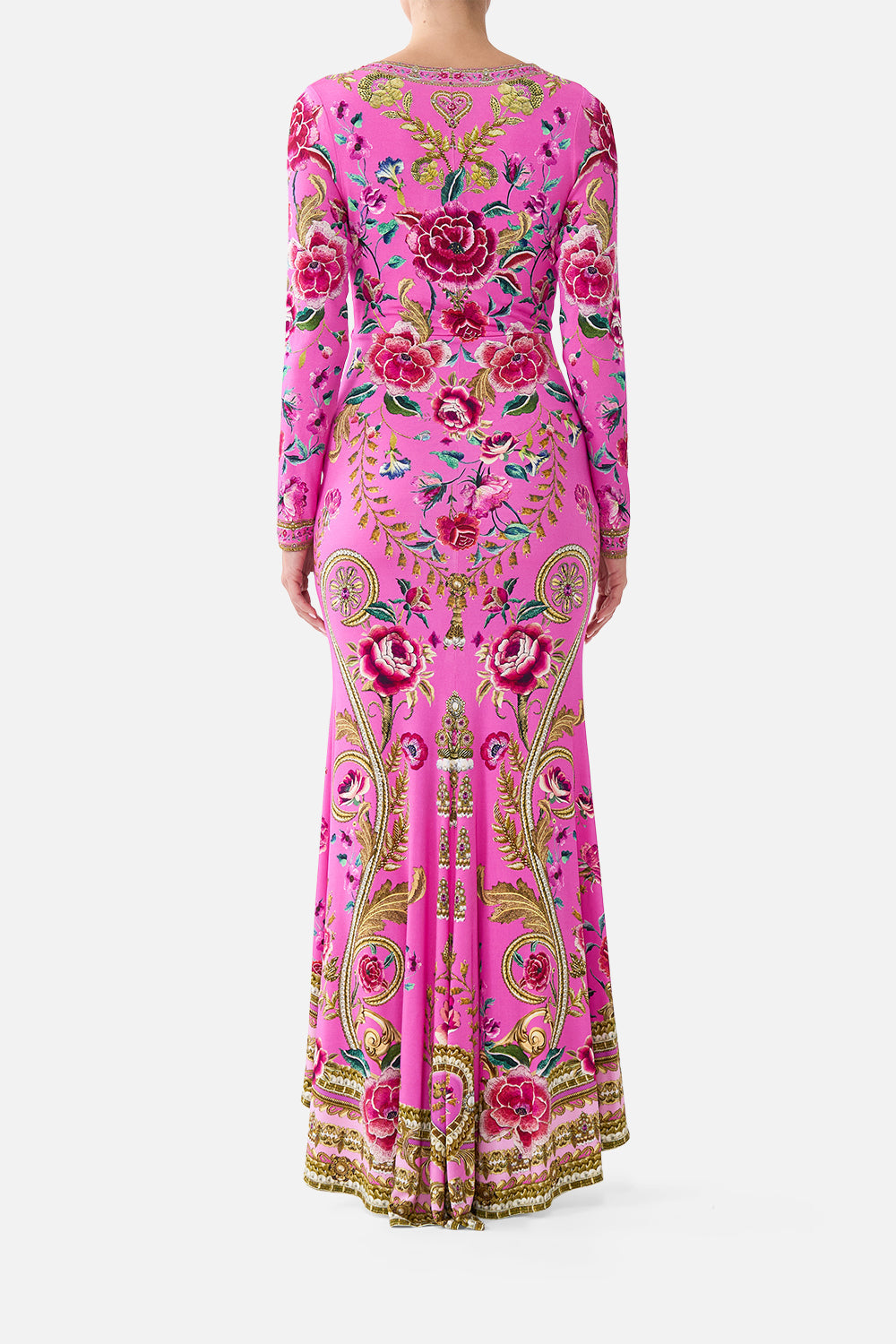 V NECK DRESS WITH TWIST FRONT DETAIL MATADORA FLORA