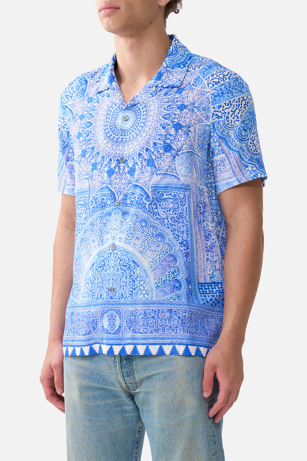 SHORT SLEEVE CAMP COLLARED SHIRT THE BOSPHOROUS