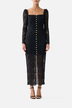 BUST DETAIL DRESS WITH LONG SLEEVE TAURUS RISING