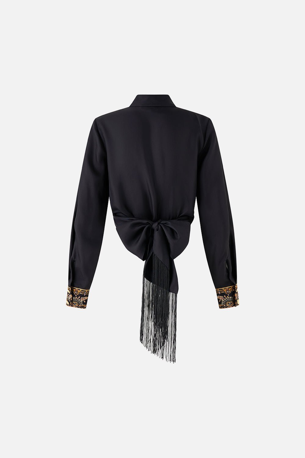 CROPPED WRAP SHIRT WITH TIE TAURUS RISING