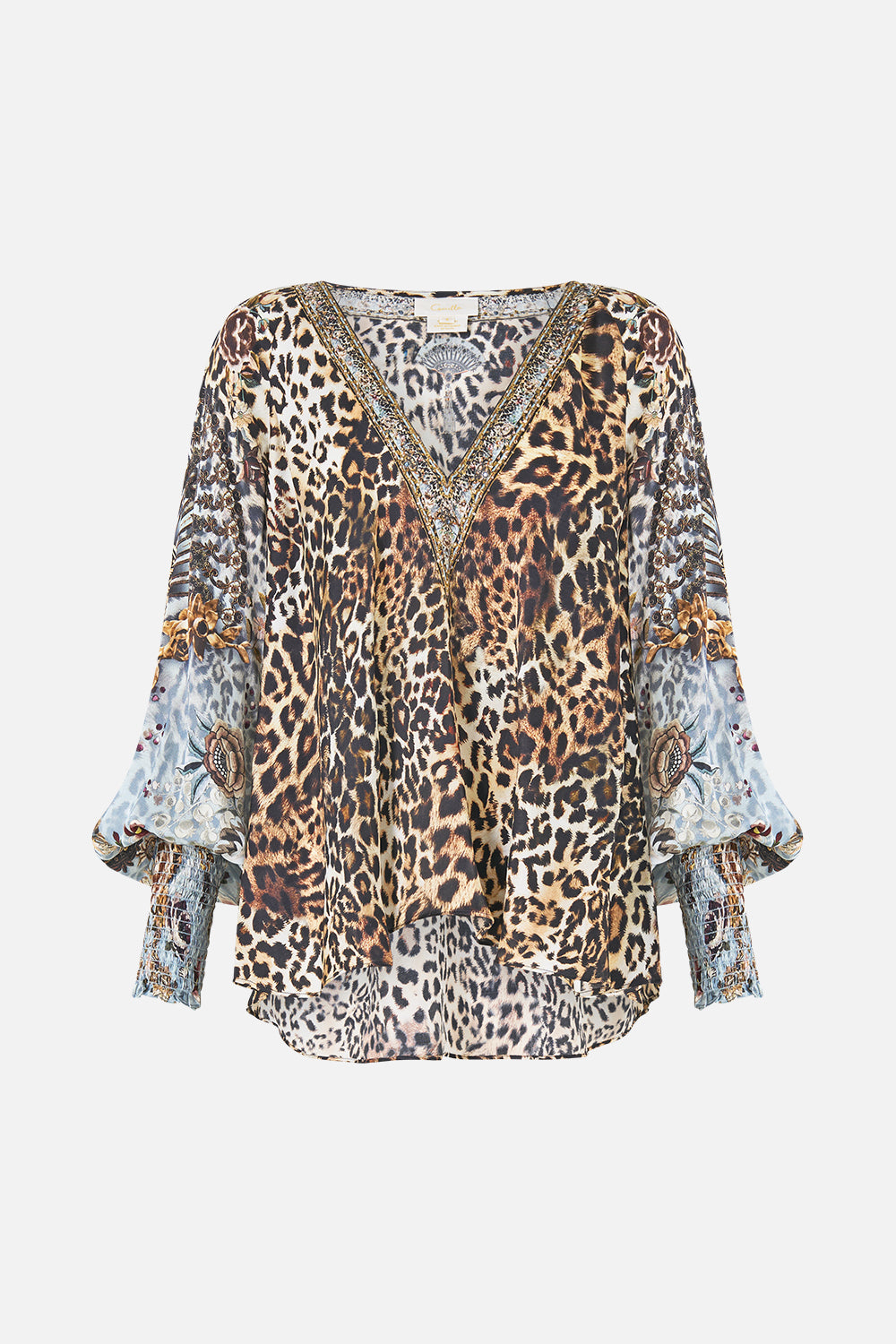 SHIRRED CUFF BLOUSE FIESTA, SIESTA, REPEAT