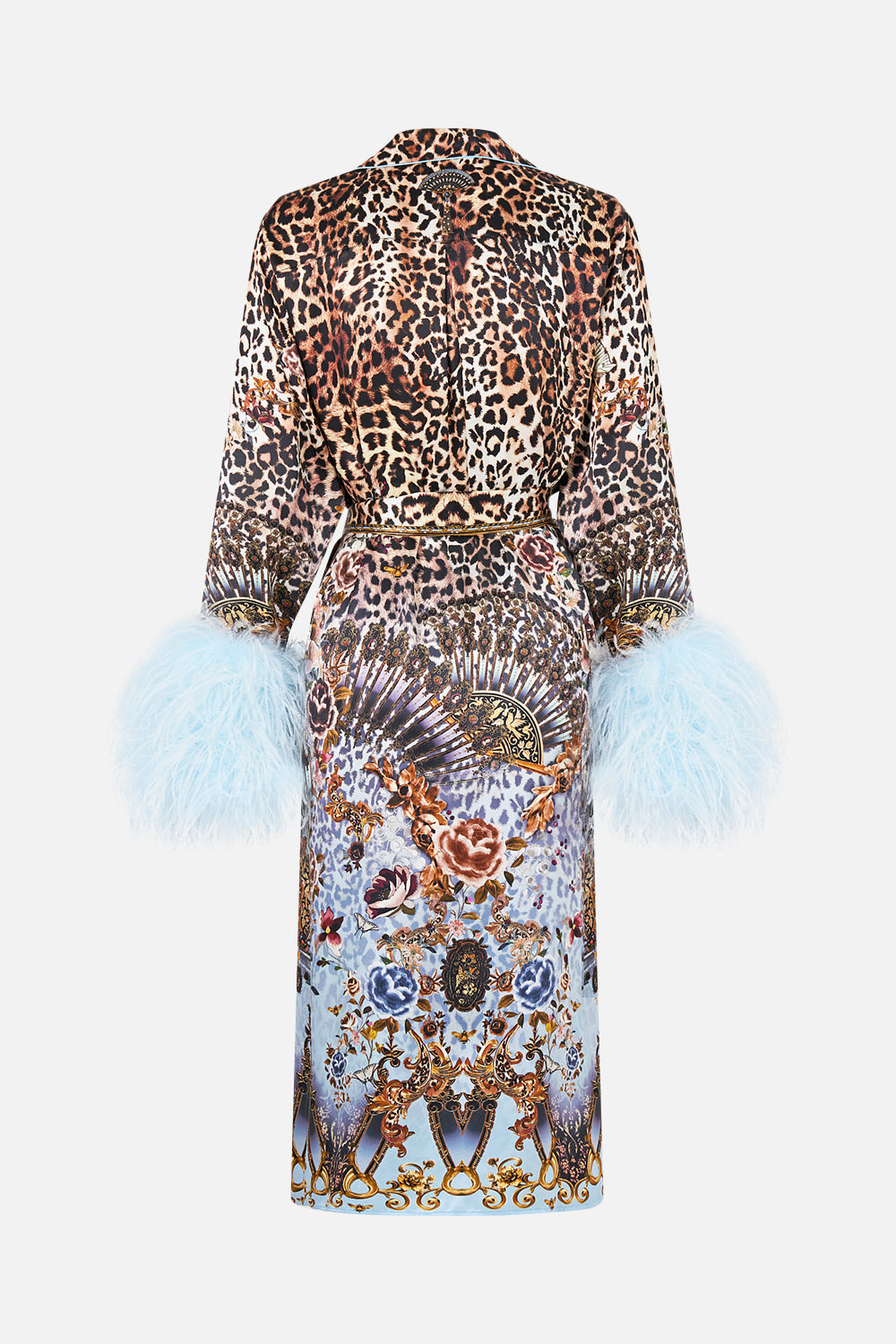 SPLIT CUFF SOFT COAT WITH FEATHERS FIESTA, SIESTA, REPEAT
