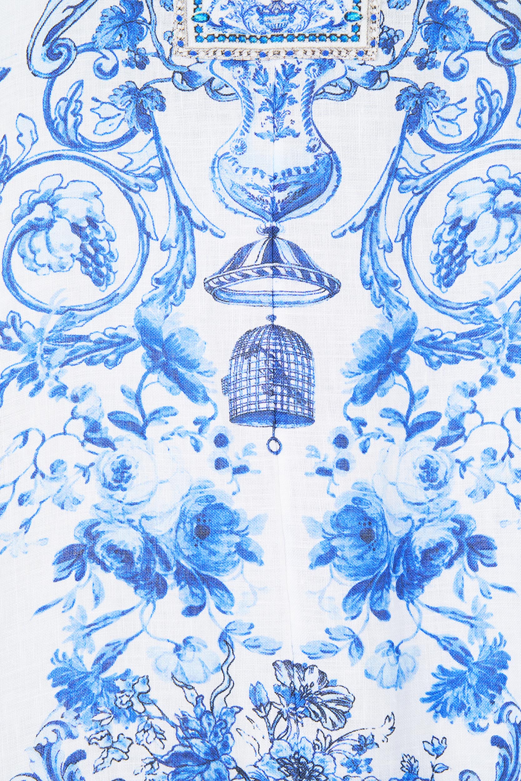 WIDE BODY COLLARED KAFTAN CERAMIC PANORAMIC