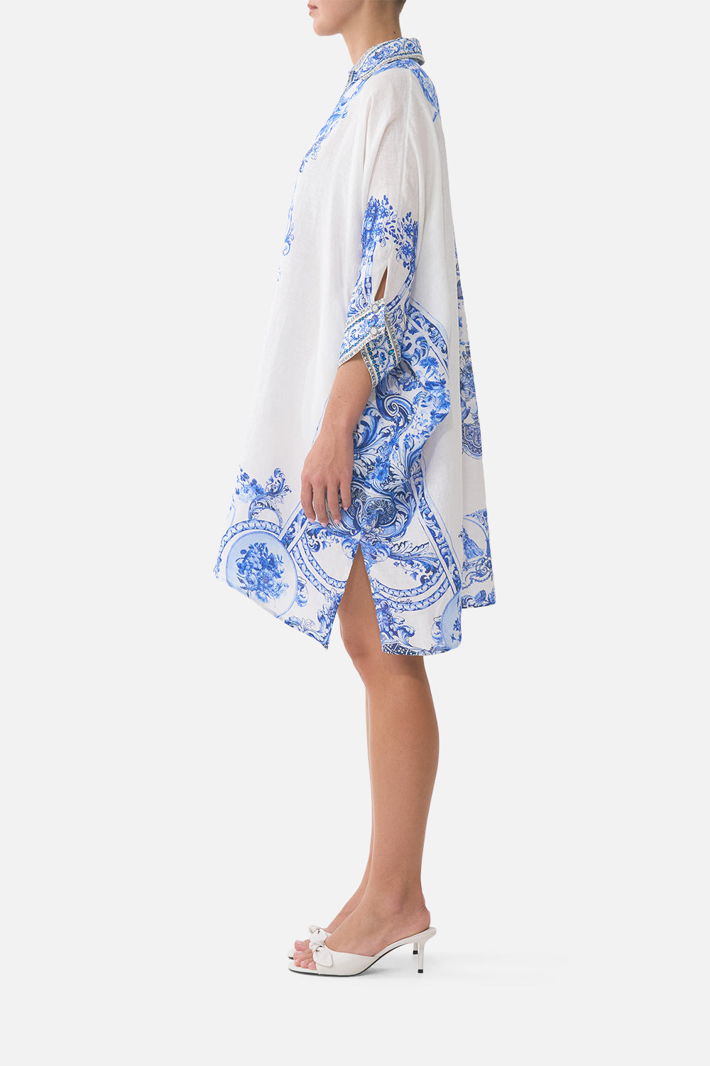 WIDE BODY COLLARED KAFTAN CERAMIC PANORAMIC