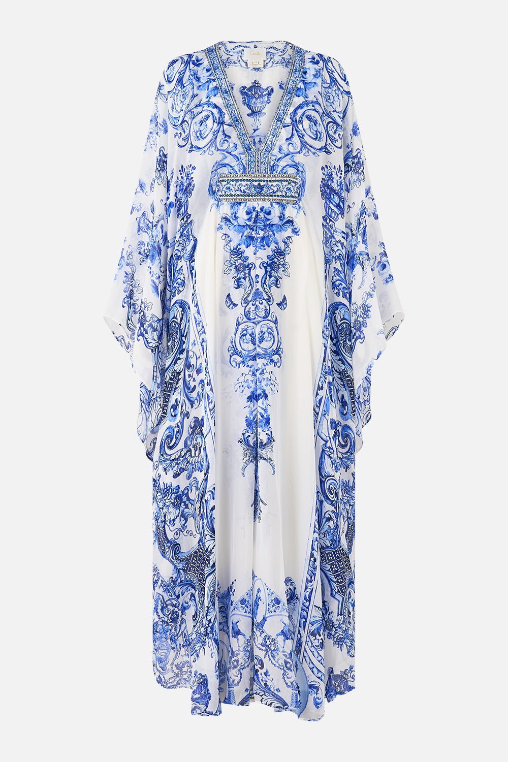 LONG KAFTAN WITH WAIST DETAIL CERAMIC PANORAMIC