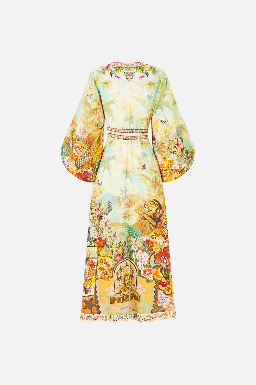 SHAPED WAISTBAND MIDI DRESS VA VA VINTAGE