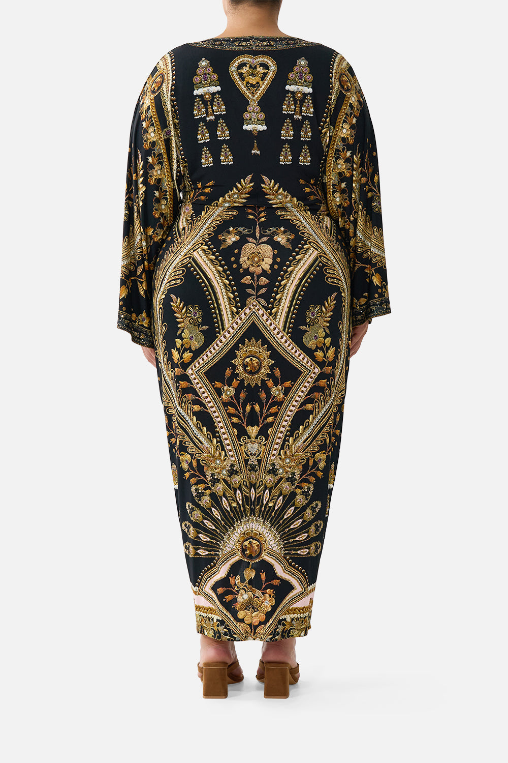 LONG SPLIT FRONT TWIST DRESS TAURUS RISING