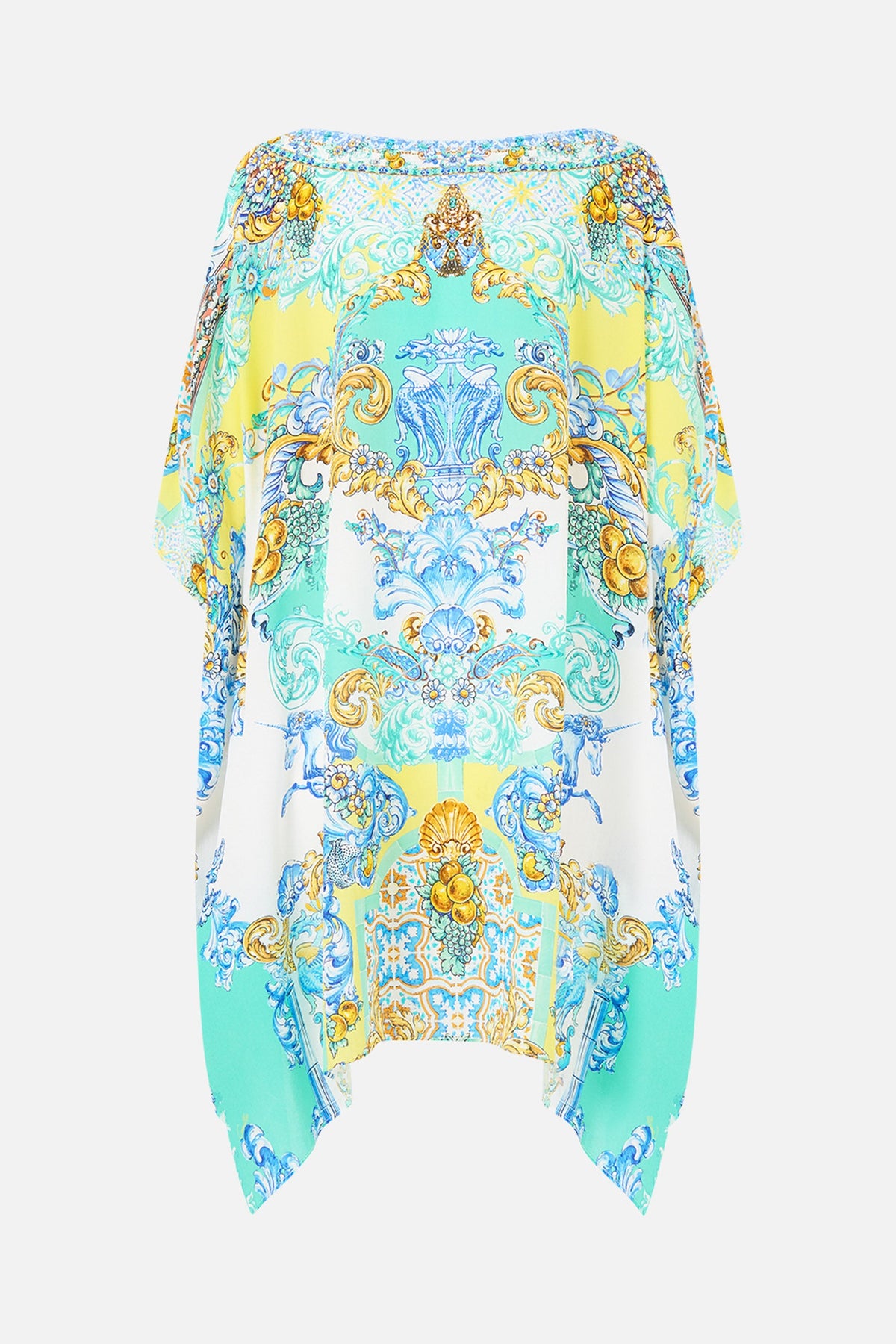 SHORT ROUND NECK KAFTAN DIAL UP THE TILES