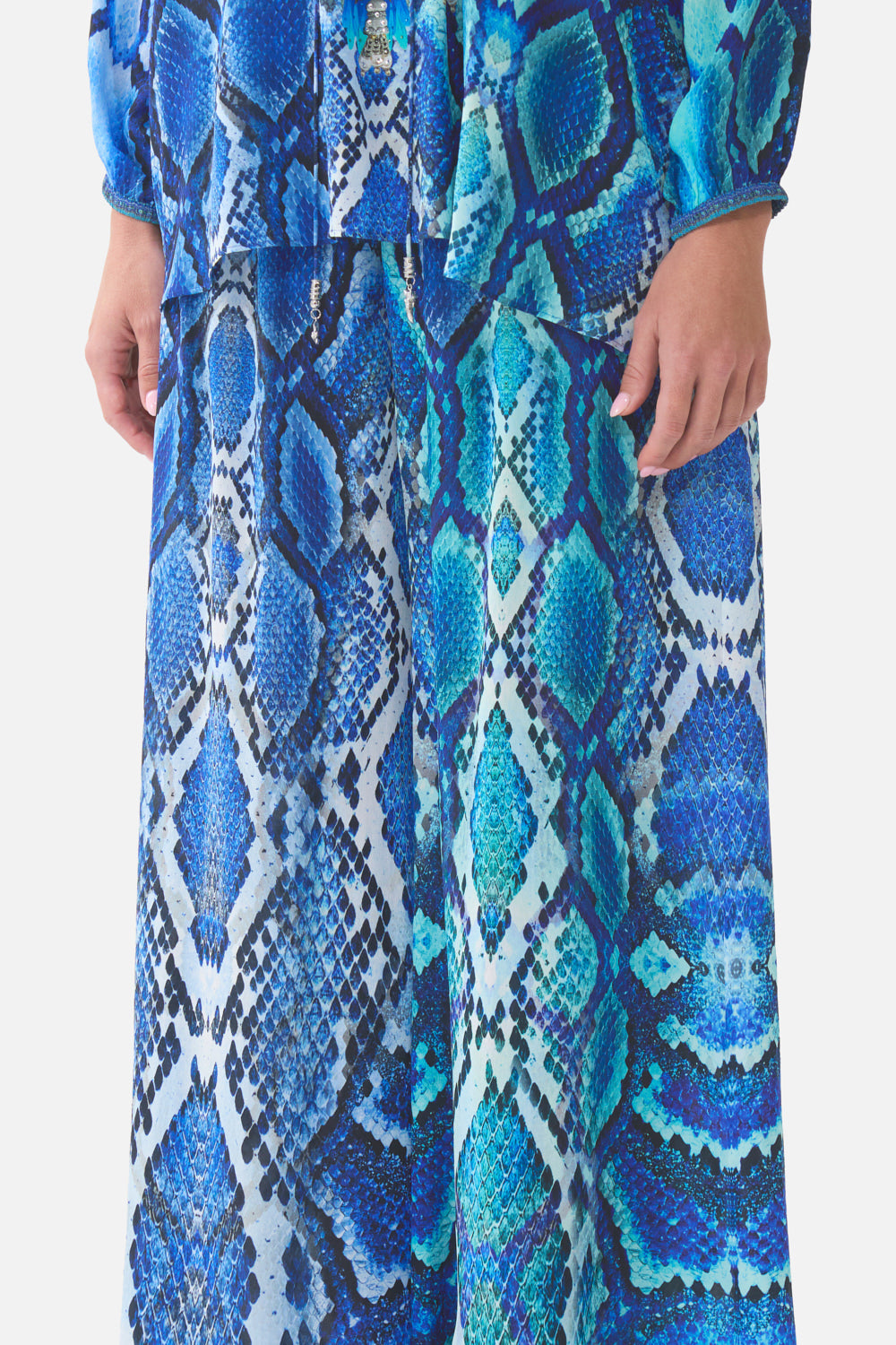 SHIRRED WAIST PANT THE SAPPHIRE SERPENT