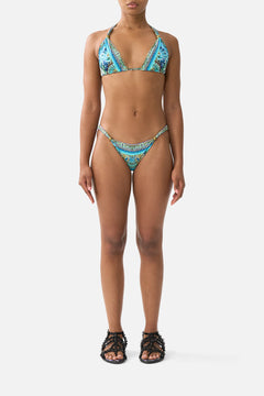 BALL TRIM TRI BIKINI SET W THICK NECK TIE FLAMENCO EUPHORIA