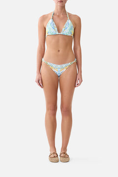 SOFT THICK TIE TRI BIKINI SET W TRIMS DIAL UP THE TILES