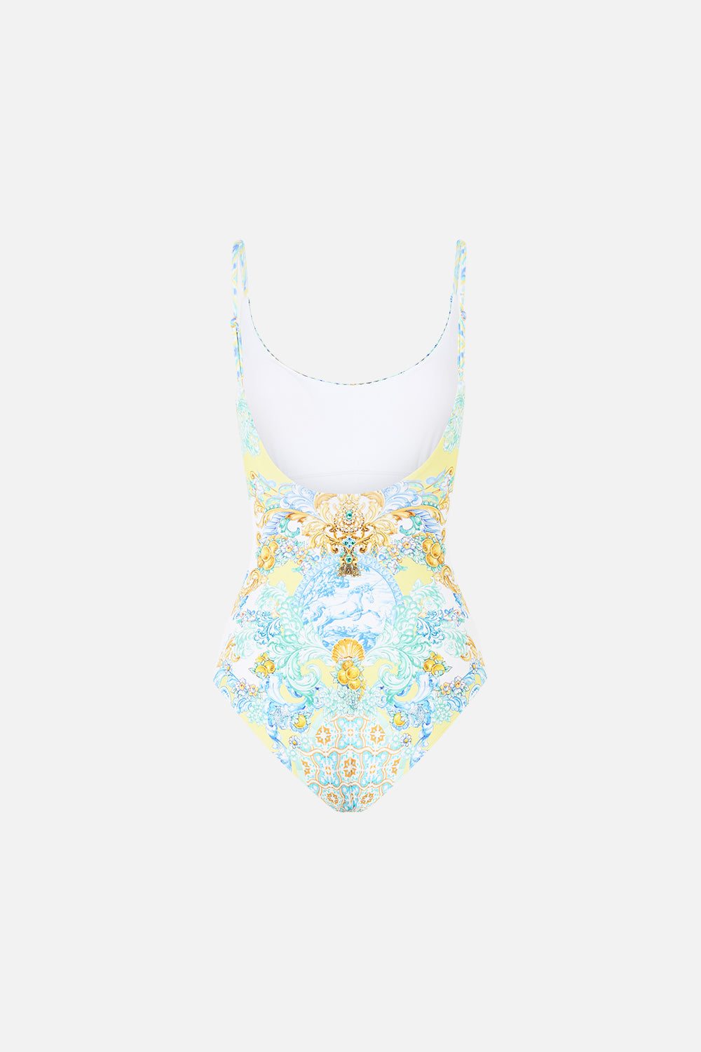 SCOOP NECK ONE PIECE W SCOOP BACK DIAL UP THE TILES