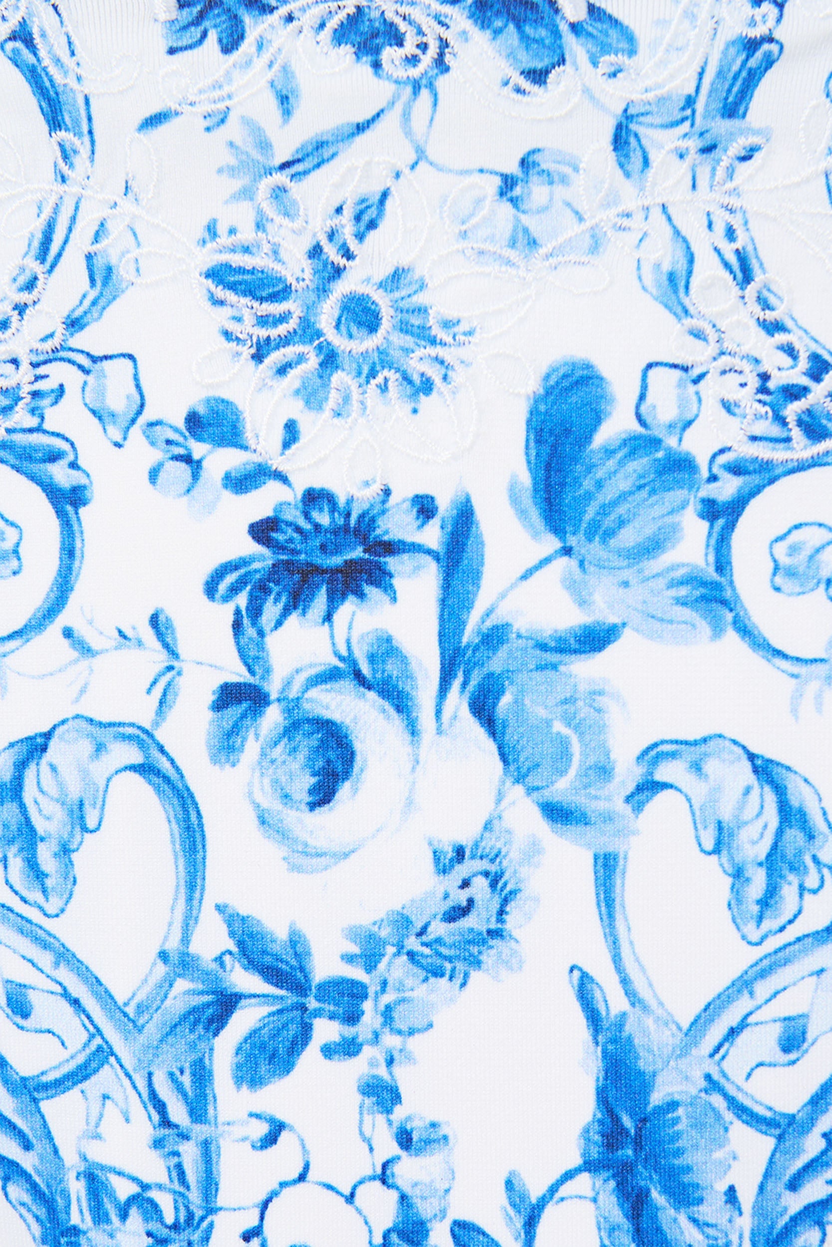 The CAMILLA DIP WAIST CHEEKY BIKINI BOTTOM WITH TIE SIDES CERAMIC PANORAMIC in our  print.