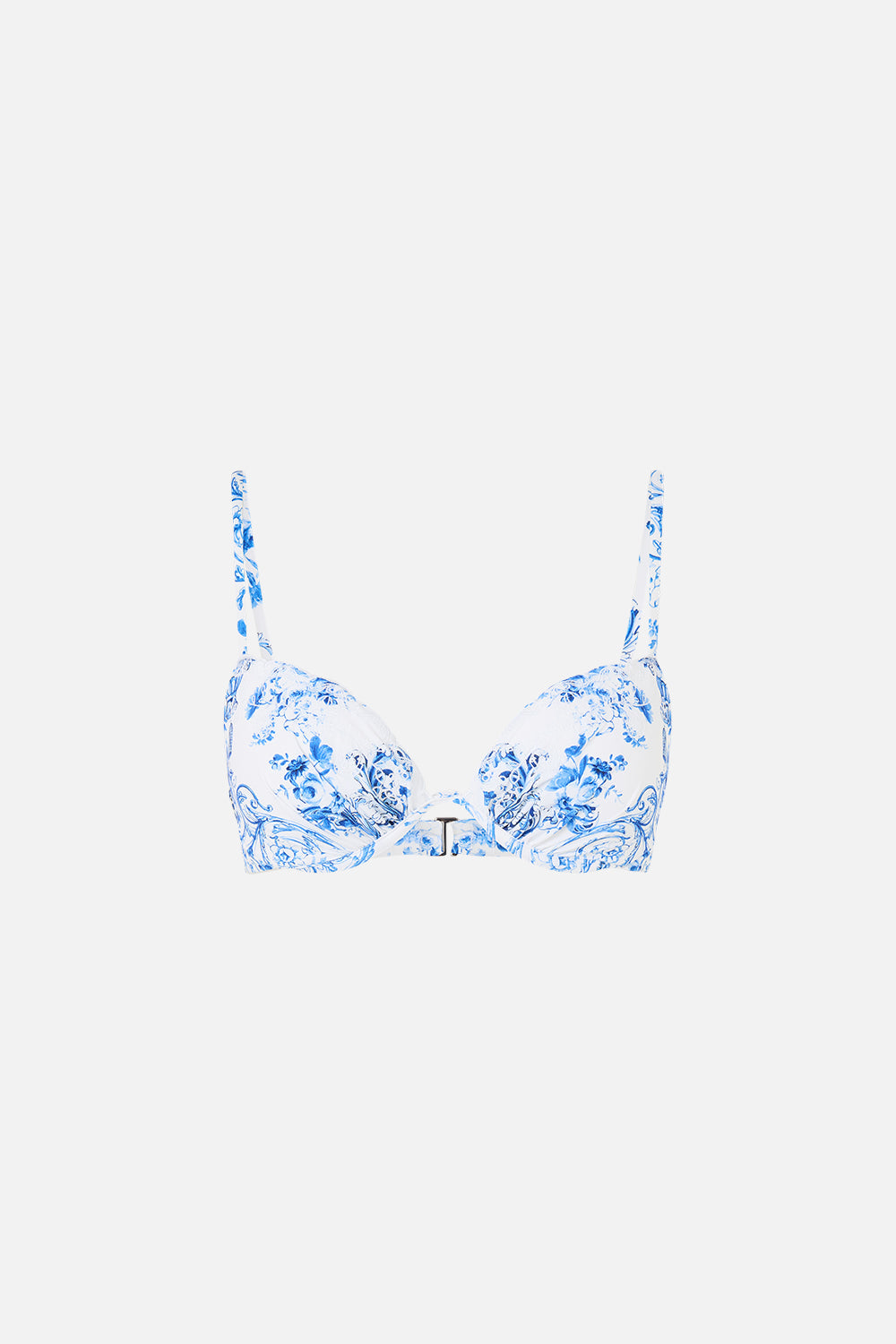 The CAMILLA CONTINUOUS UNDERWIRE MOULDED CUP BIKINI TOP CERAMIC PANORAMIC in our  print.