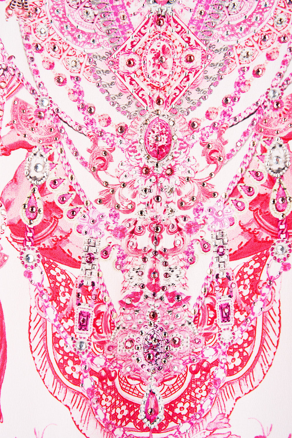 V NECK FLARED JUMPSUIT LIVIN LA VIDA ROSA
