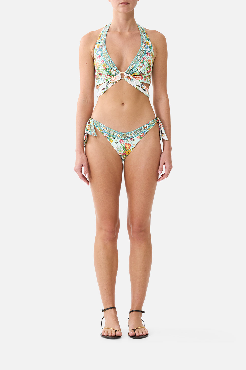 REVERSIBLE MULTI WEAR TIE HALTER BIKINI SET MAGIC OF THE MERCADO