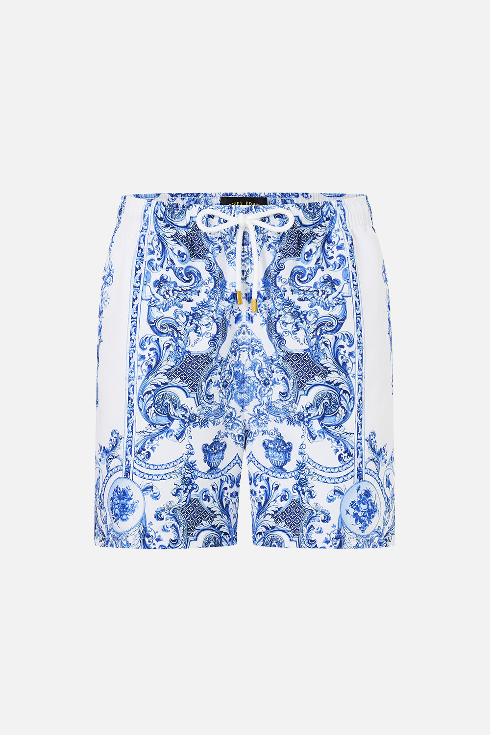 MID LENGTH BOARDSHORT WITH ELASTIC WAIST CERAMIC PANORAMIC