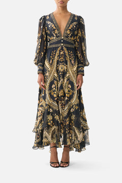 LONG BUTTON FRONT DRESS TAURUS RISING