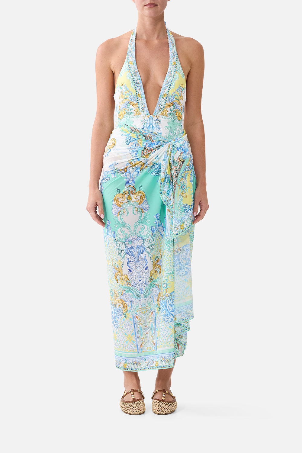 MULTI WEAR LONG SARONG DIAL UP THE TILES