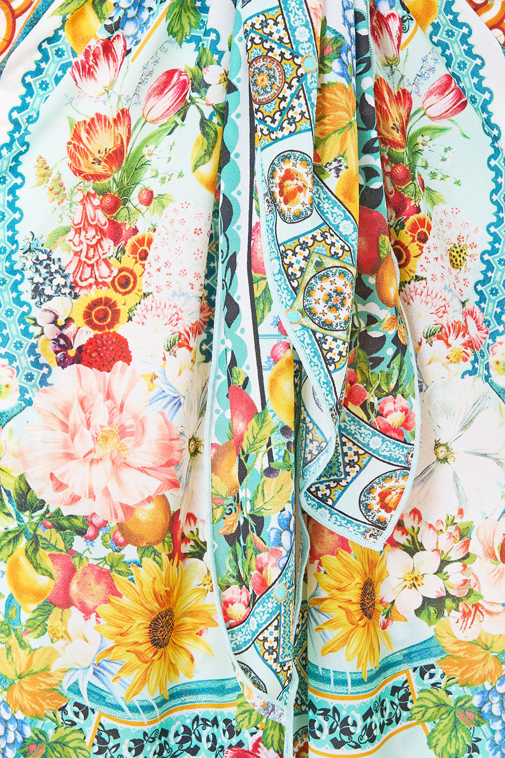 LAYERED LONG SARONG WITH TIE FRONT MAGIC OF THE MERCADO