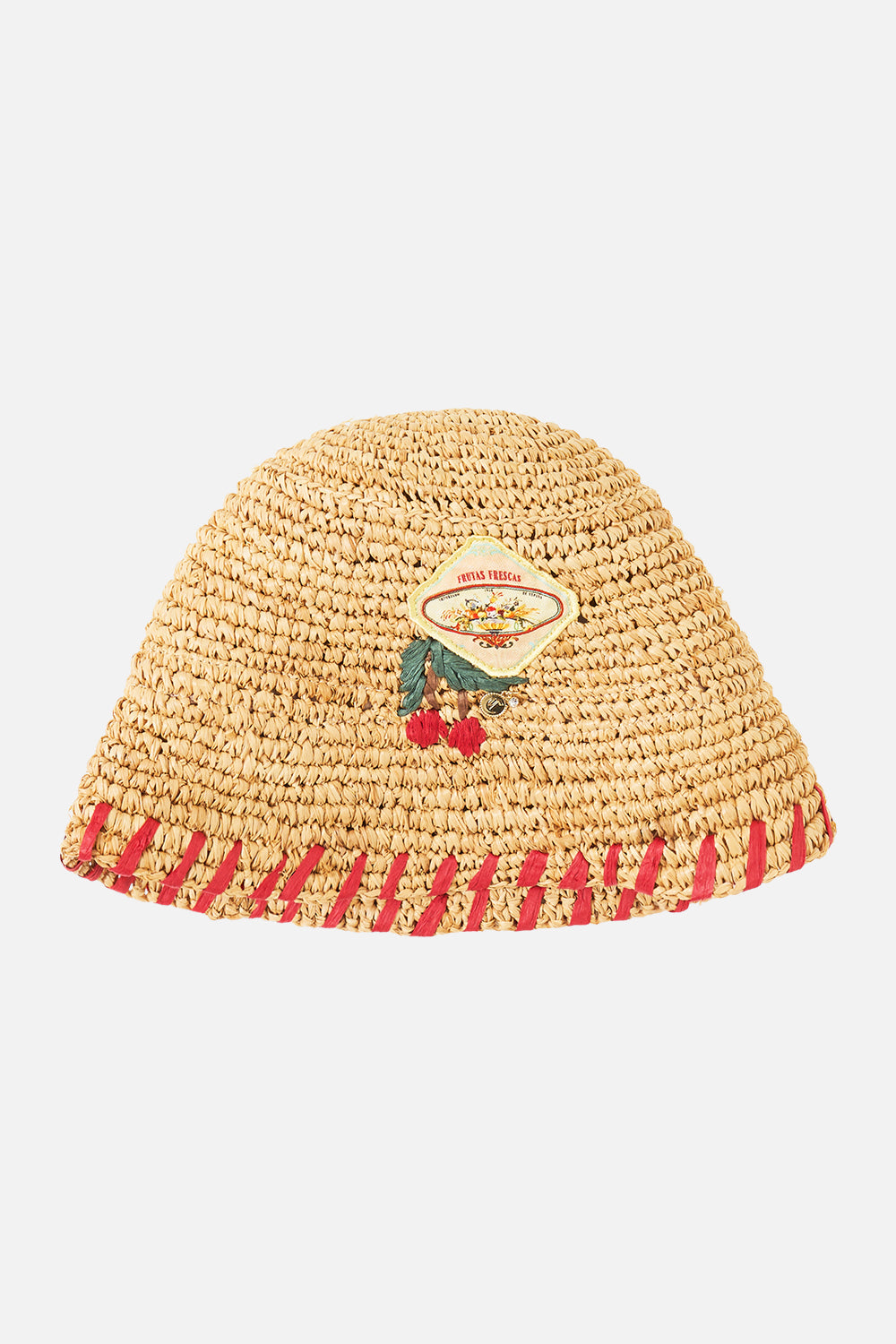 The CAMILLA RAFFIA BUCKET HAT VA VA VINTAGE in our  print.