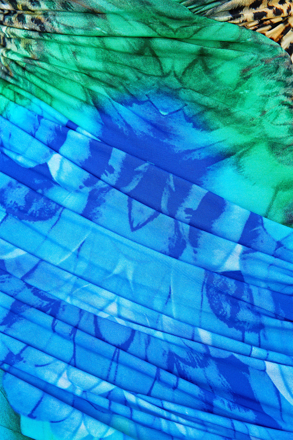 ONE SHOULDER JERSEY CUT OUT DRESS JUNGLE FLIGHT