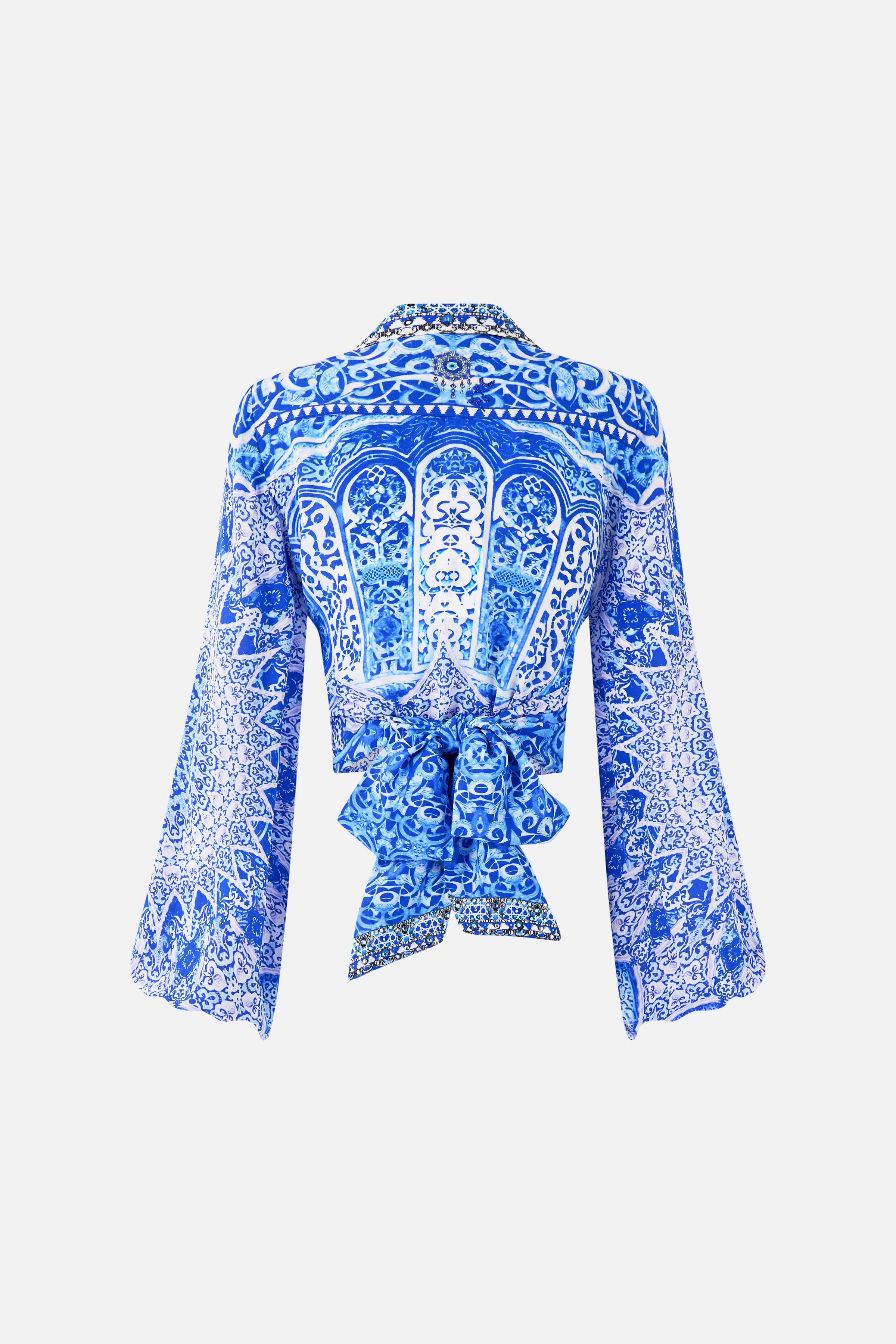 CROPPED WRAP SHIRT THE BOSPHOROUS