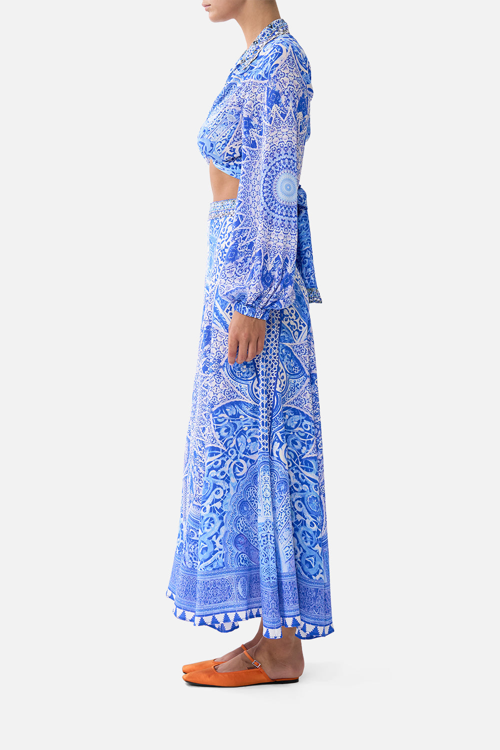 CROPPED WRAP SHIRT THE BOSPHOROUS