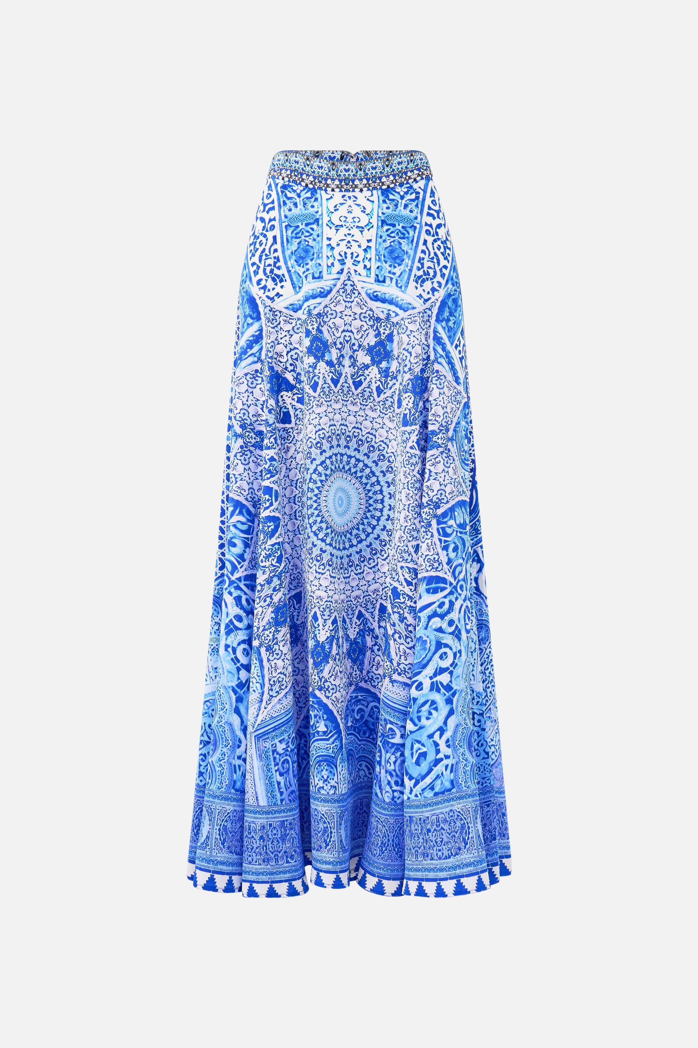 PANELLED FLARED LONG SKIRT THE BOSPHOROUS