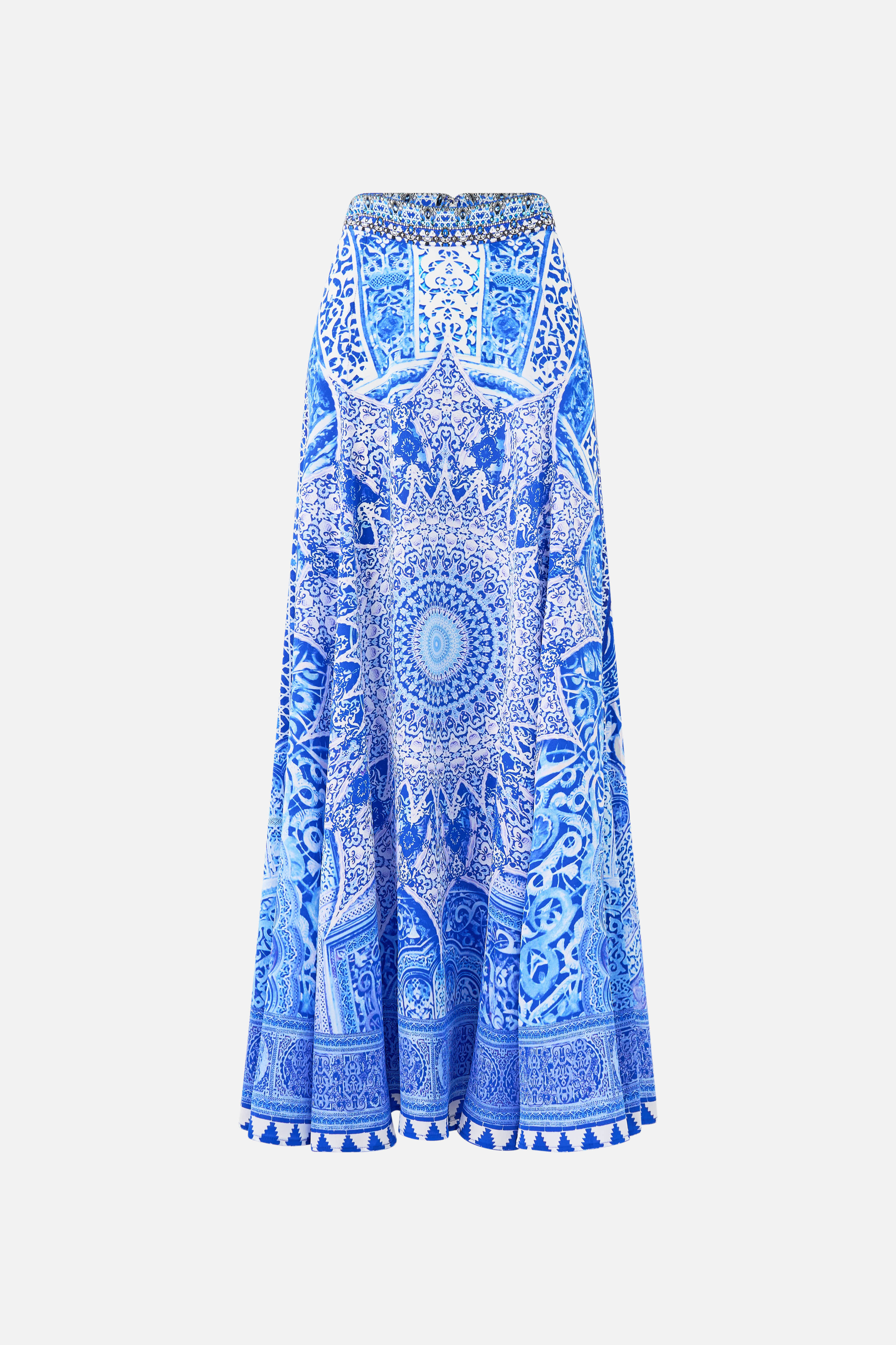 PANELLED FLARED LONG SKIRT THE BOSPHOROUS