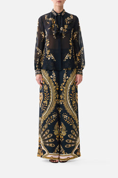 COLLARED SHIRT WITH FRILL NECK DETAIL TAURUS RISING