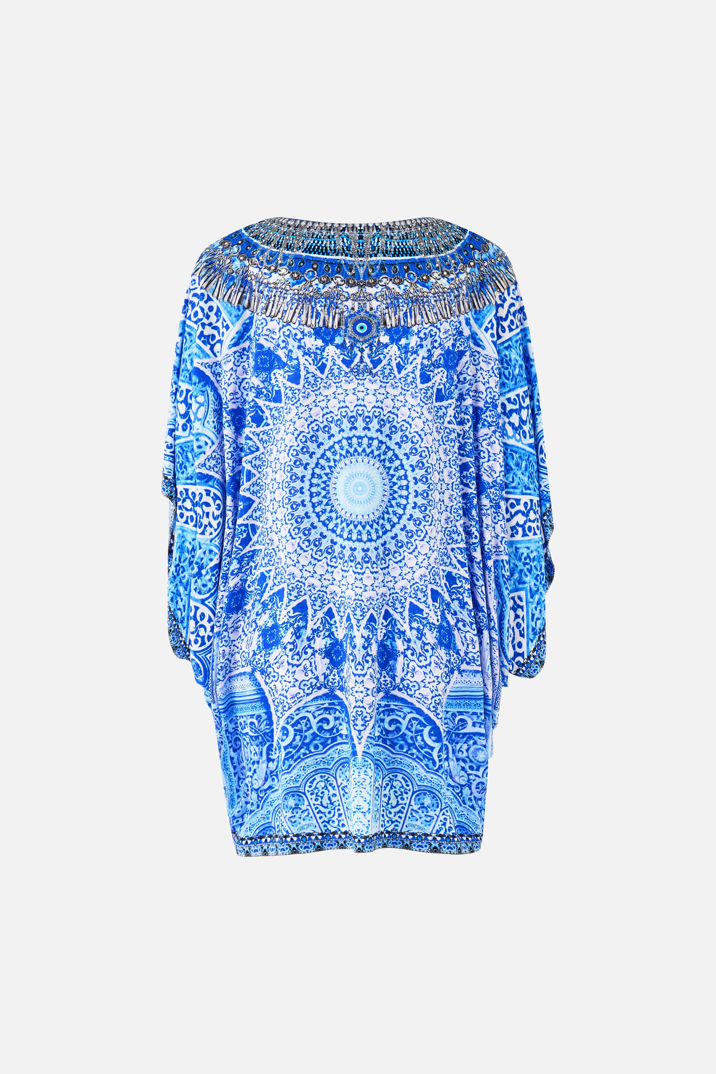 The CAMILLA BAT SLEEVE DRESS THE BOSPHOROUS in our  print.