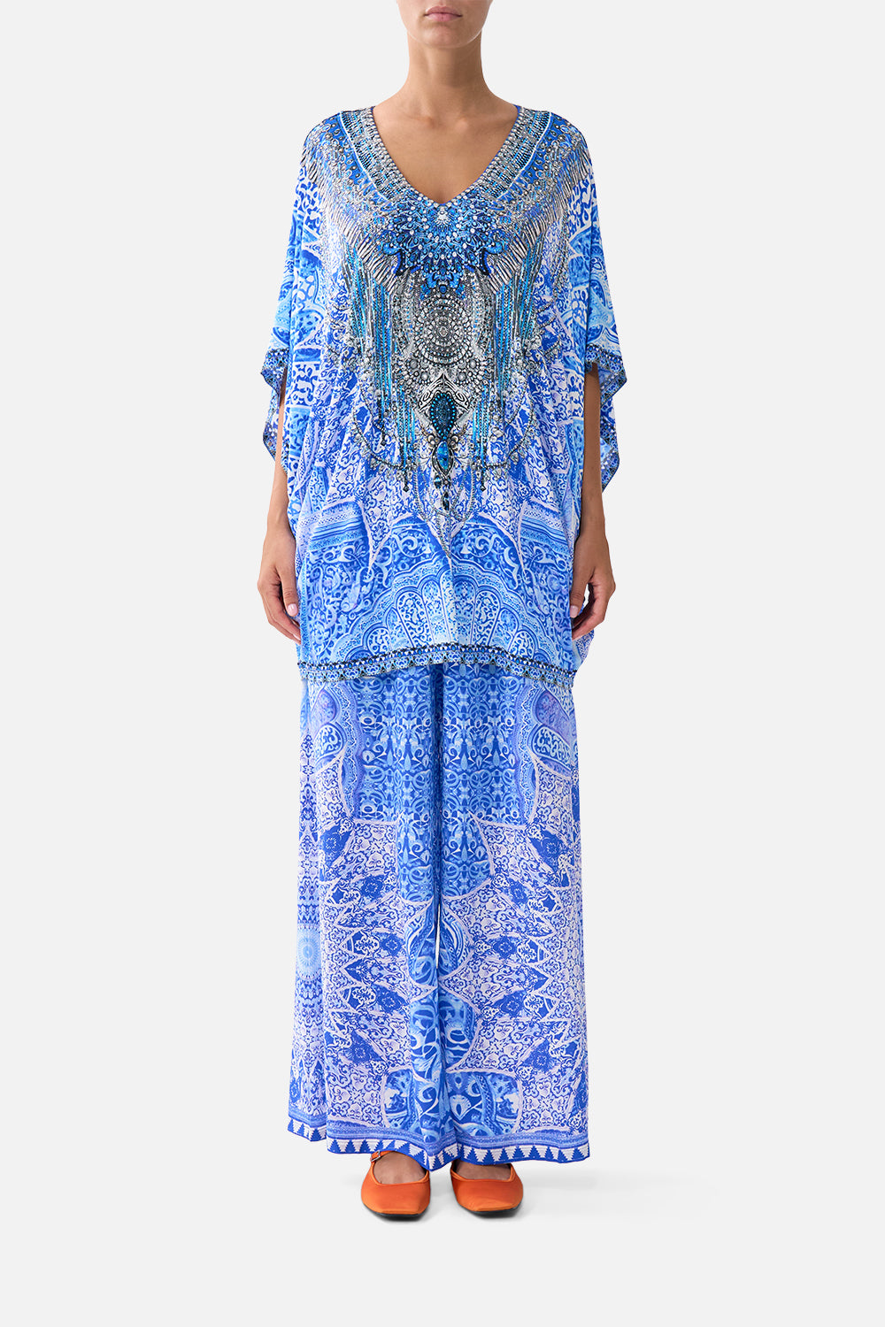 The CAMILLA BAT SLEEVE DRESS THE BOSPHOROUS in our THE BOSPHOROUS print.