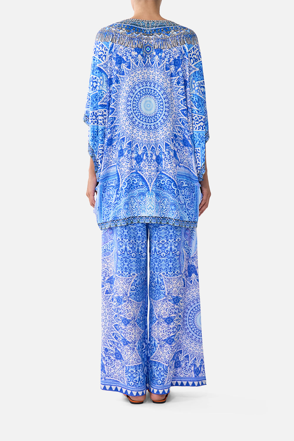 The CAMILLA BAT SLEEVE DRESS THE BOSPHOROUS in our  print.