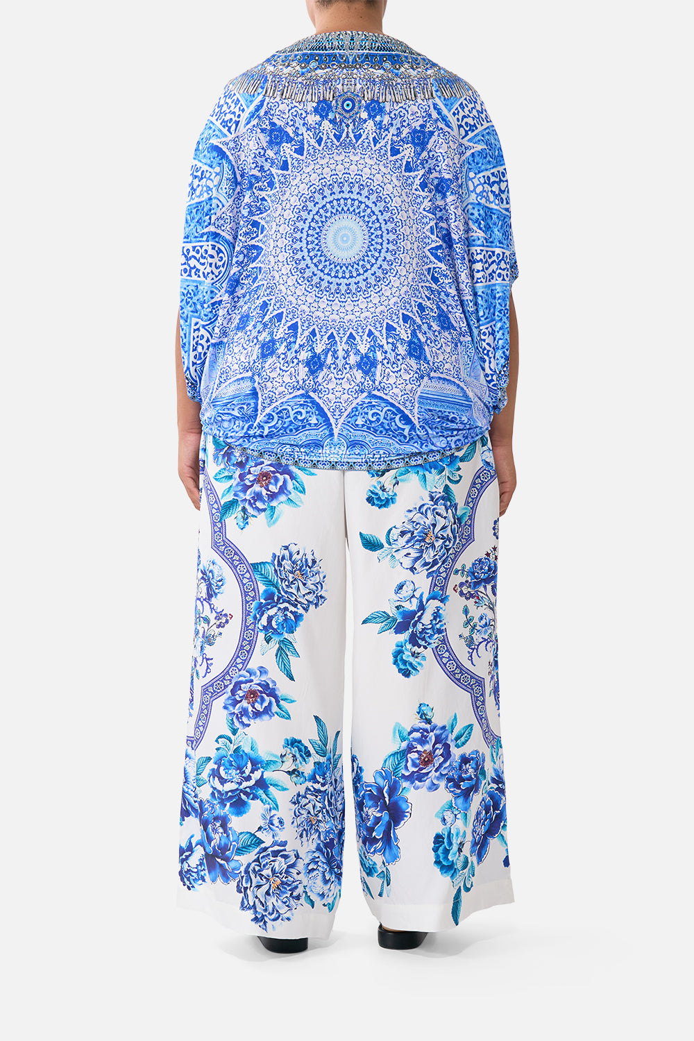 The CAMILLA BAT SLEEVE DRESS THE BOSPHOROUS in our  print.