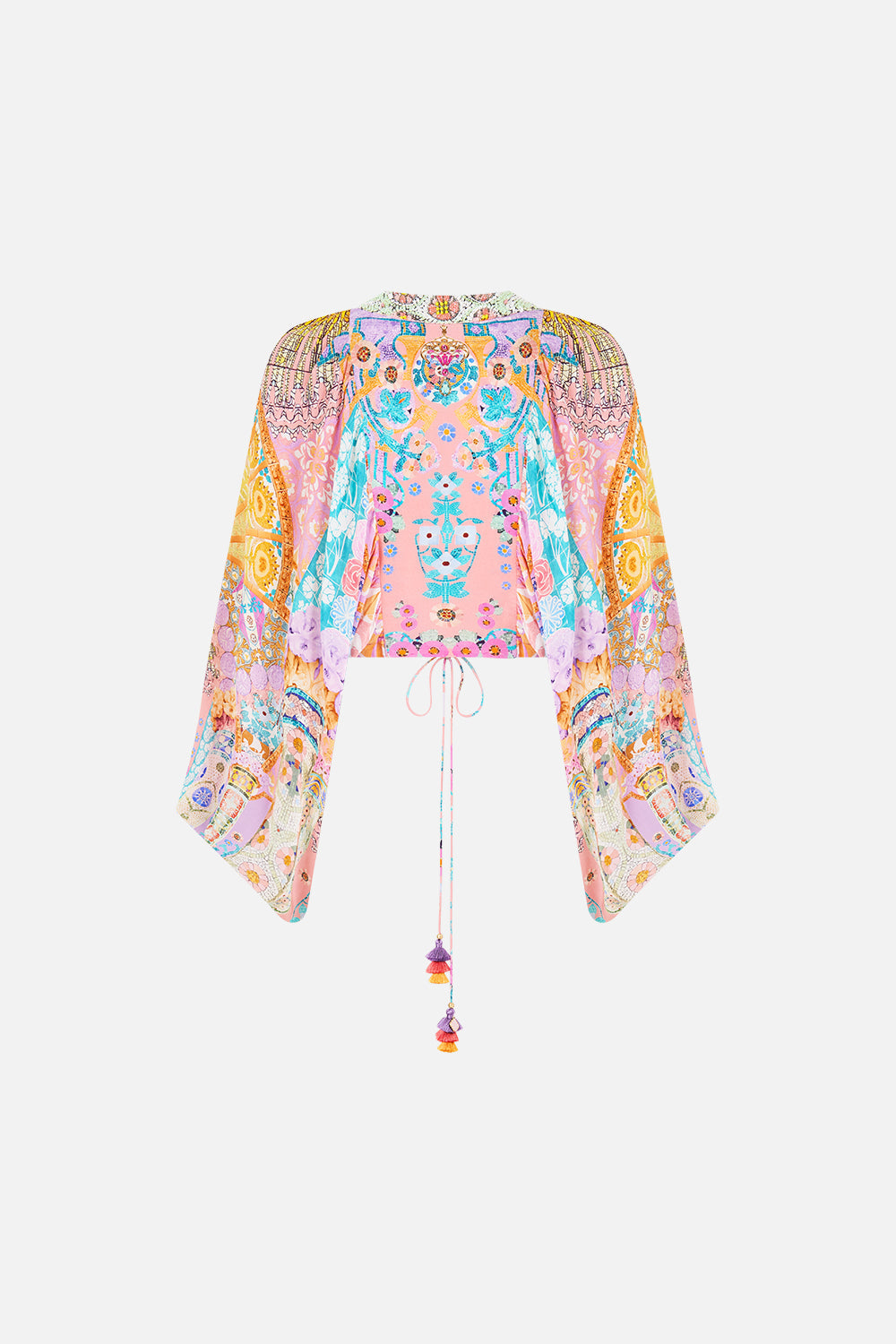 LACE UP FRONT BLOUSON SLEEVE BLOUSE HOWDY GAUDI