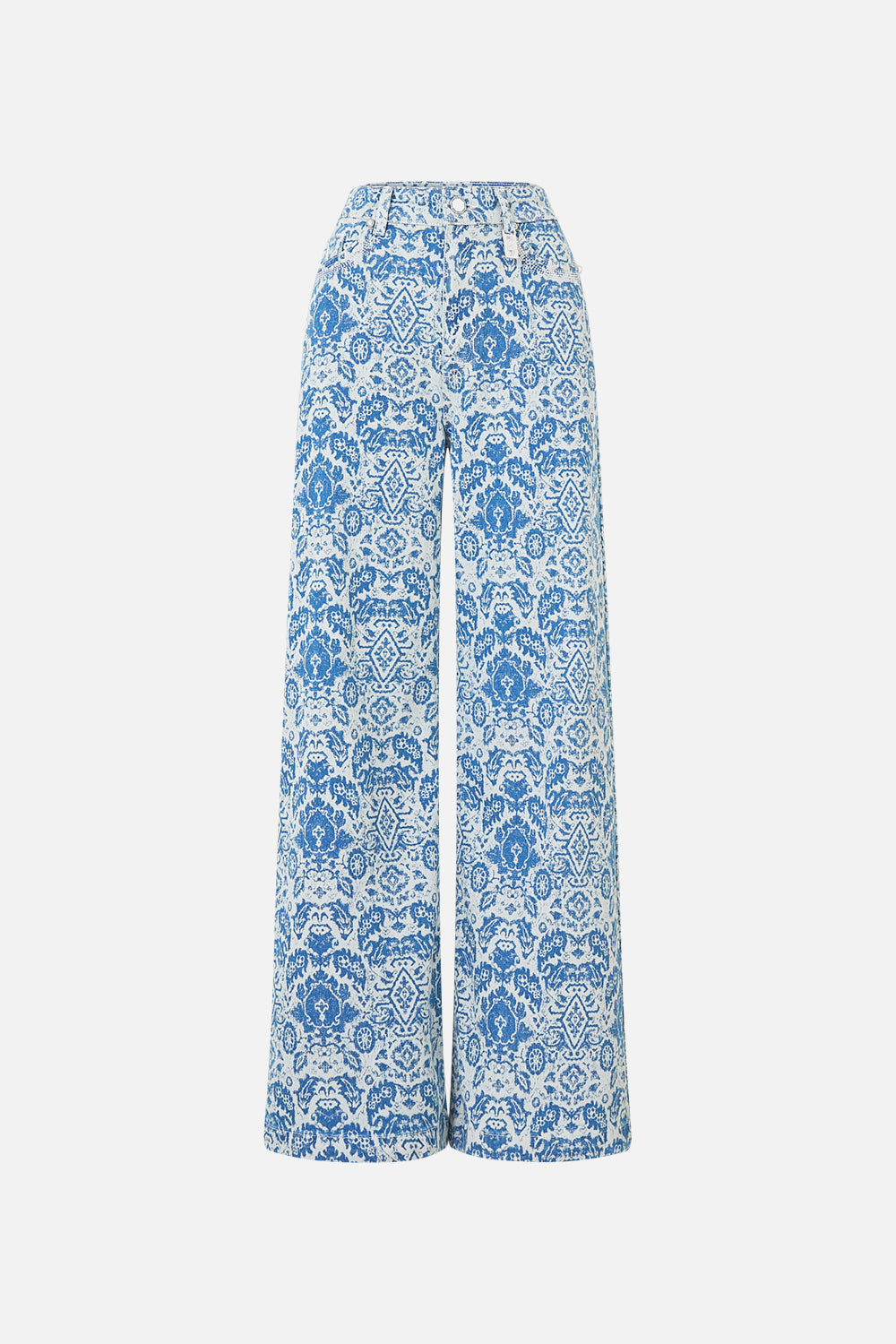 The CAMILLA JENNA HIGH WAISTED FLARE DENIM in our  print.