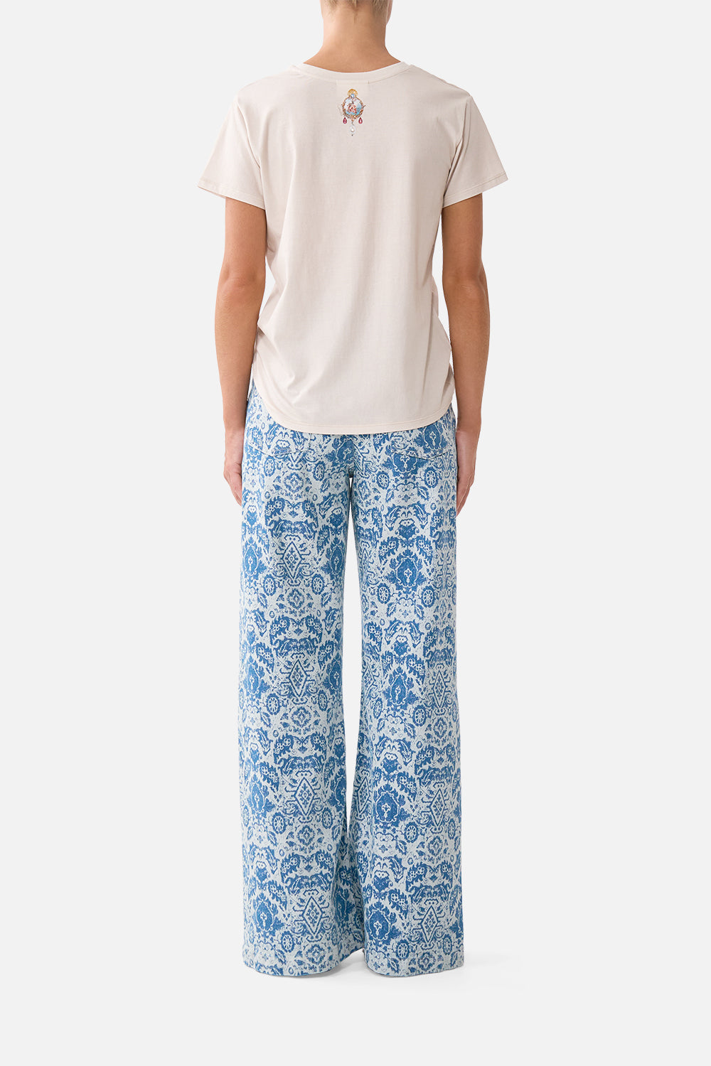 The CAMILLA JENNA HIGH WAISTED FLARE DENIM in our  print.