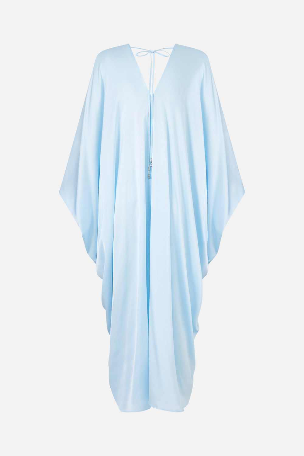 The CAMILLA DRAPE FRONT V NECK KAFTAN THE HUM OF THE ALHAMBRA in our  print.