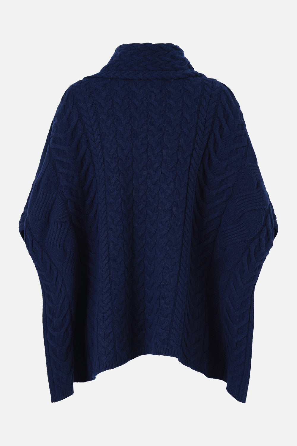 FUNNEL NECK KNIT PONCHO NOTES FROM THE BLUE ROOM