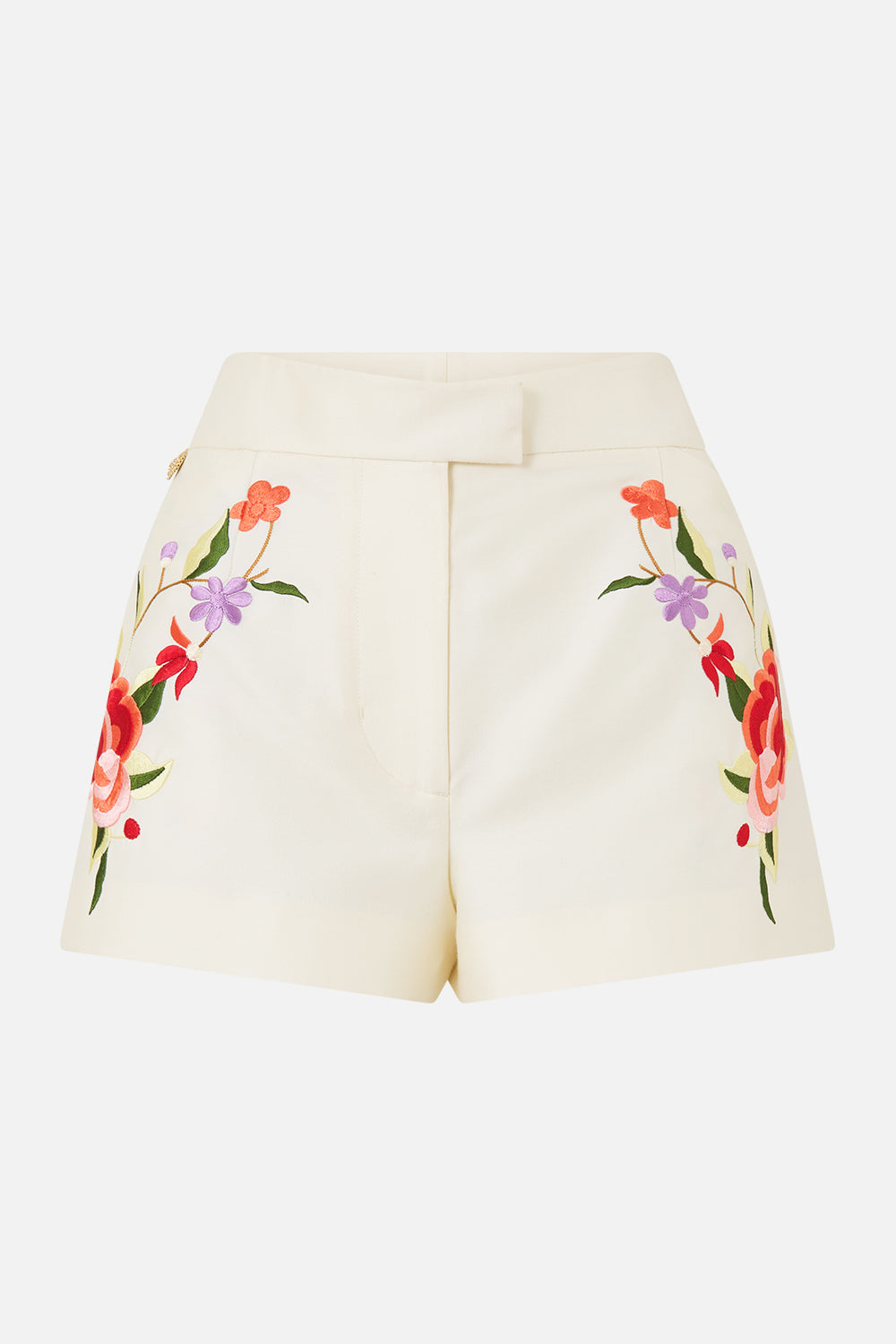 The CAMILLA LOW RISE MINI SHORTS I LEFT MY HEART IN GRANADA in our  print.