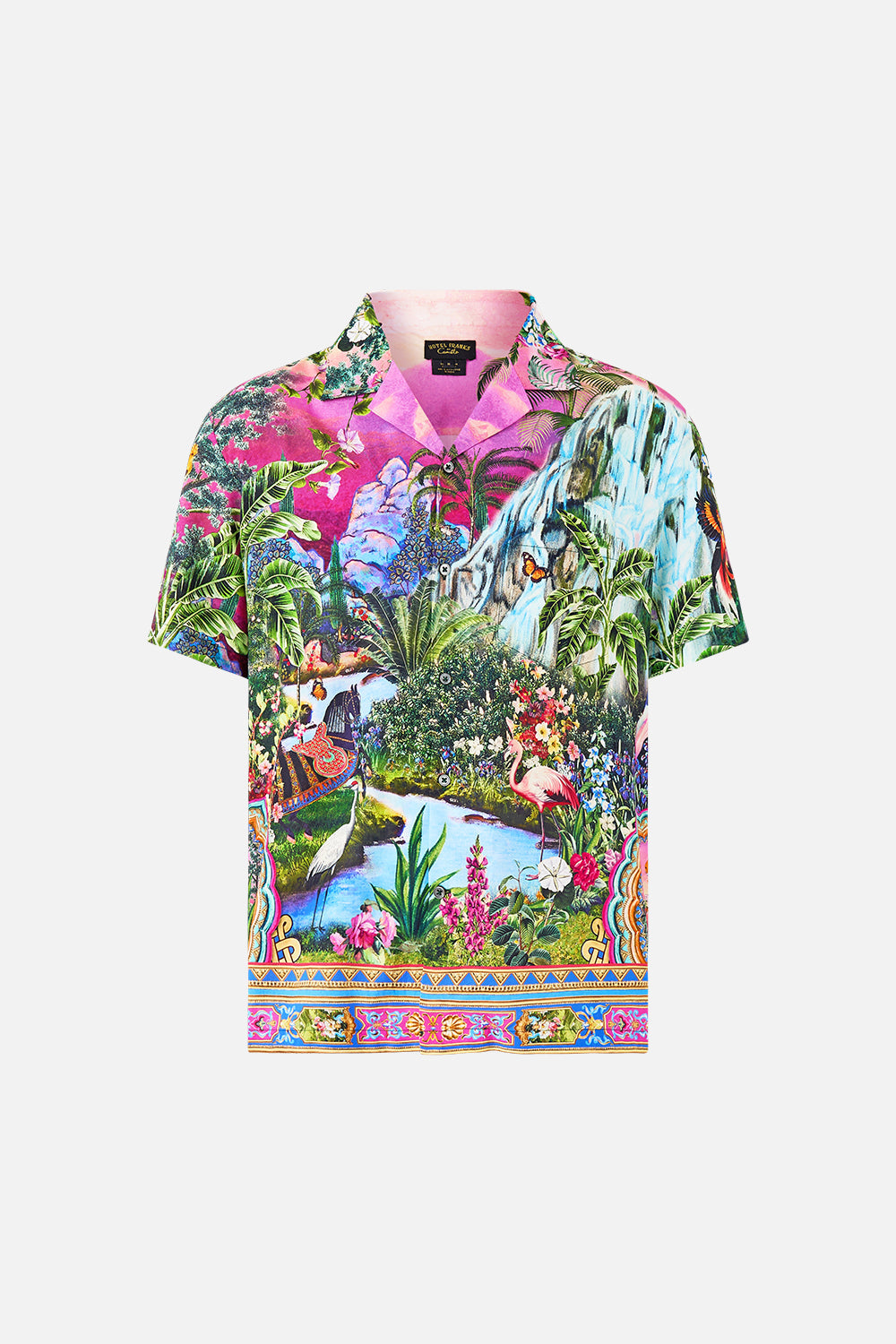 SHORT SLEEVE CAMP COLLARED SHIRT TURKISH DELIGHT