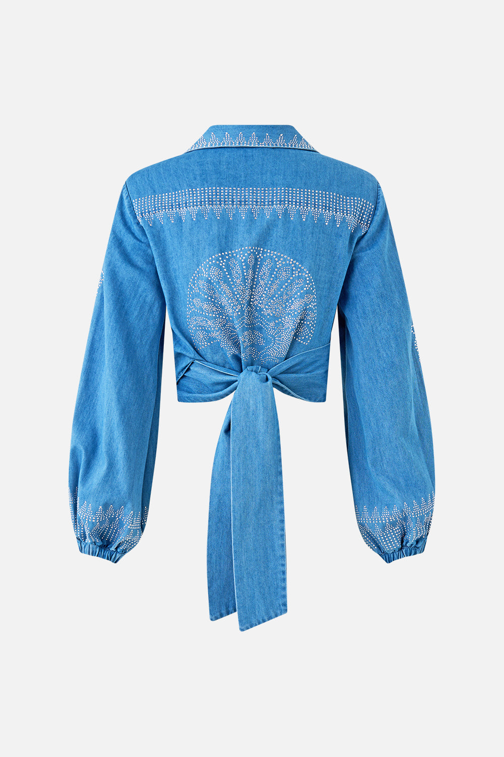 CROPPED WRAP SHIRT THE HUM OF THE ALHAMBRA