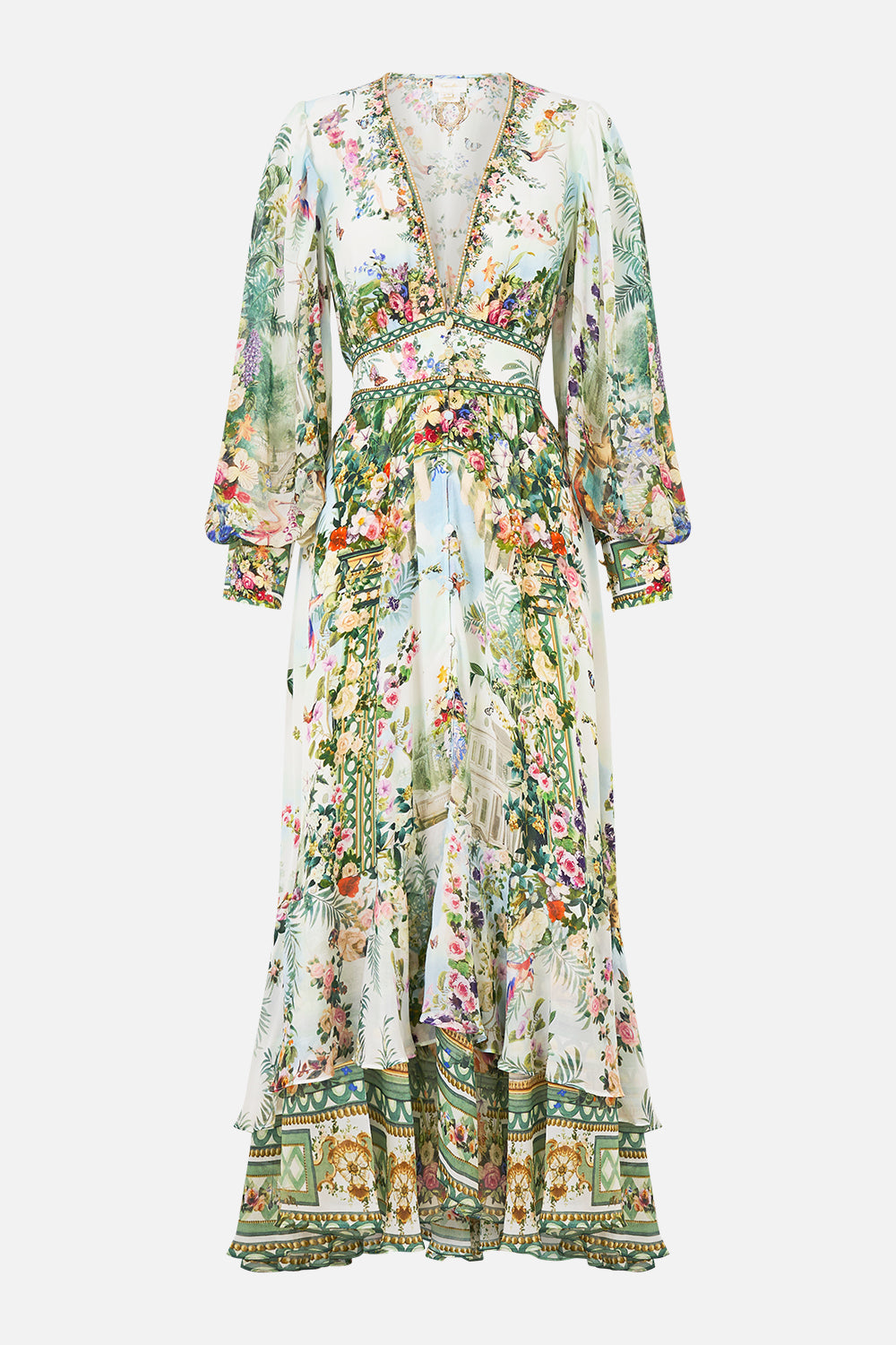 LONG BUTTON FRONT DRESS ART FOR THE EMPRESS