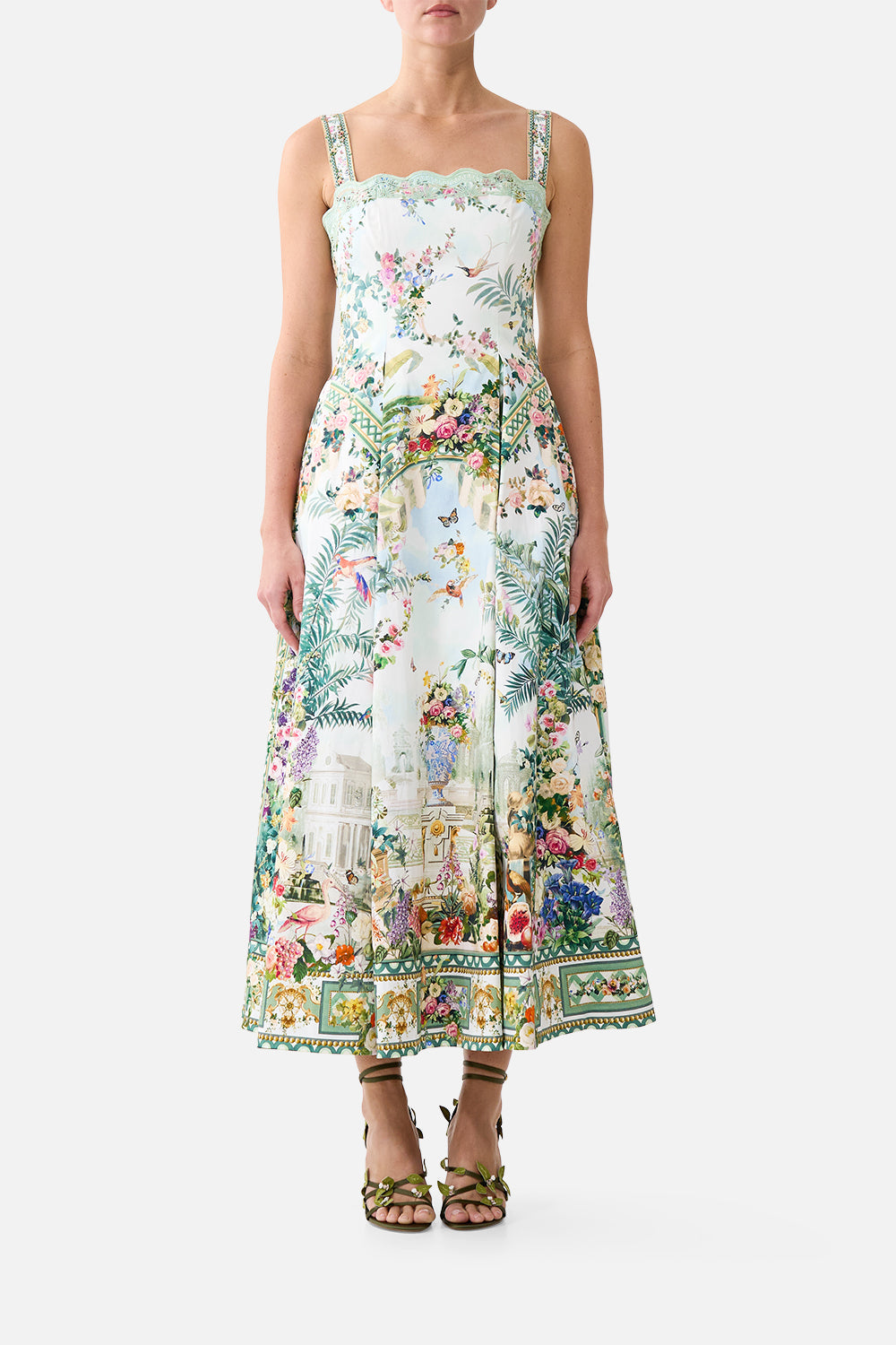 LONG FIT AND FLARE DRESS ART FOR THE EMPRESS
