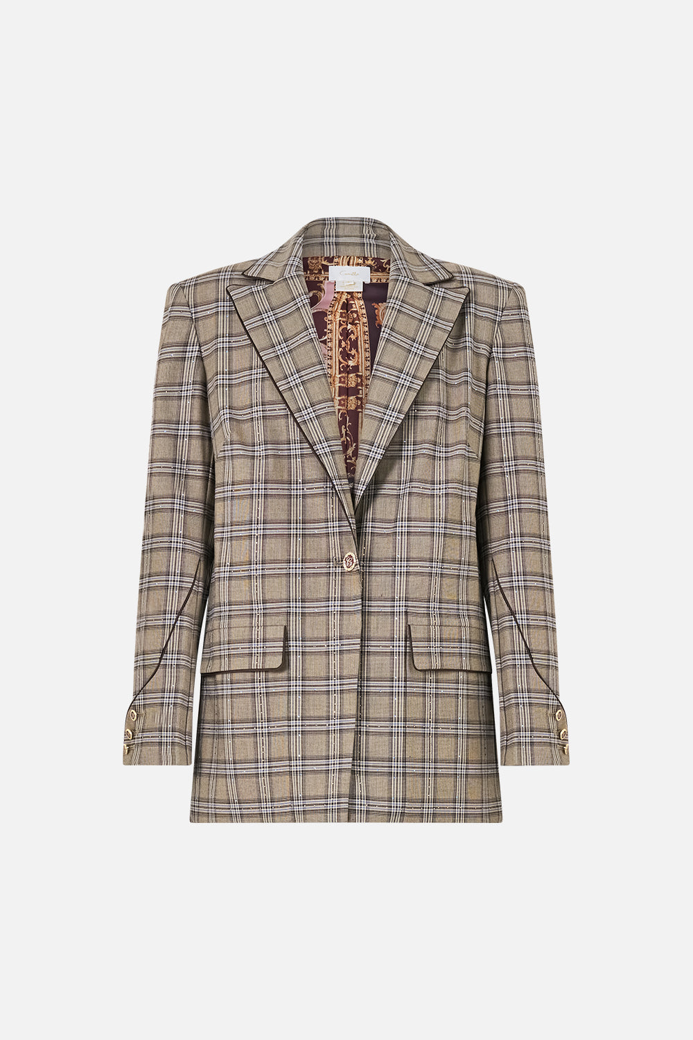 The CAMILLA Jacket With Sleeve Cut Out Detail Animals In The Palace in our Animals In The Palace print.