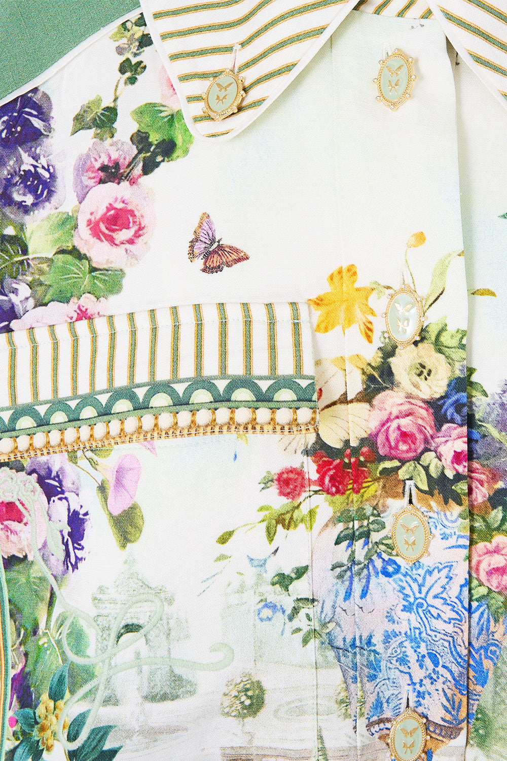 The CAMILLA BOXY BUTTON FRONT JACKET WITH POCKET DETAIL ART FOR THE EMPRESS