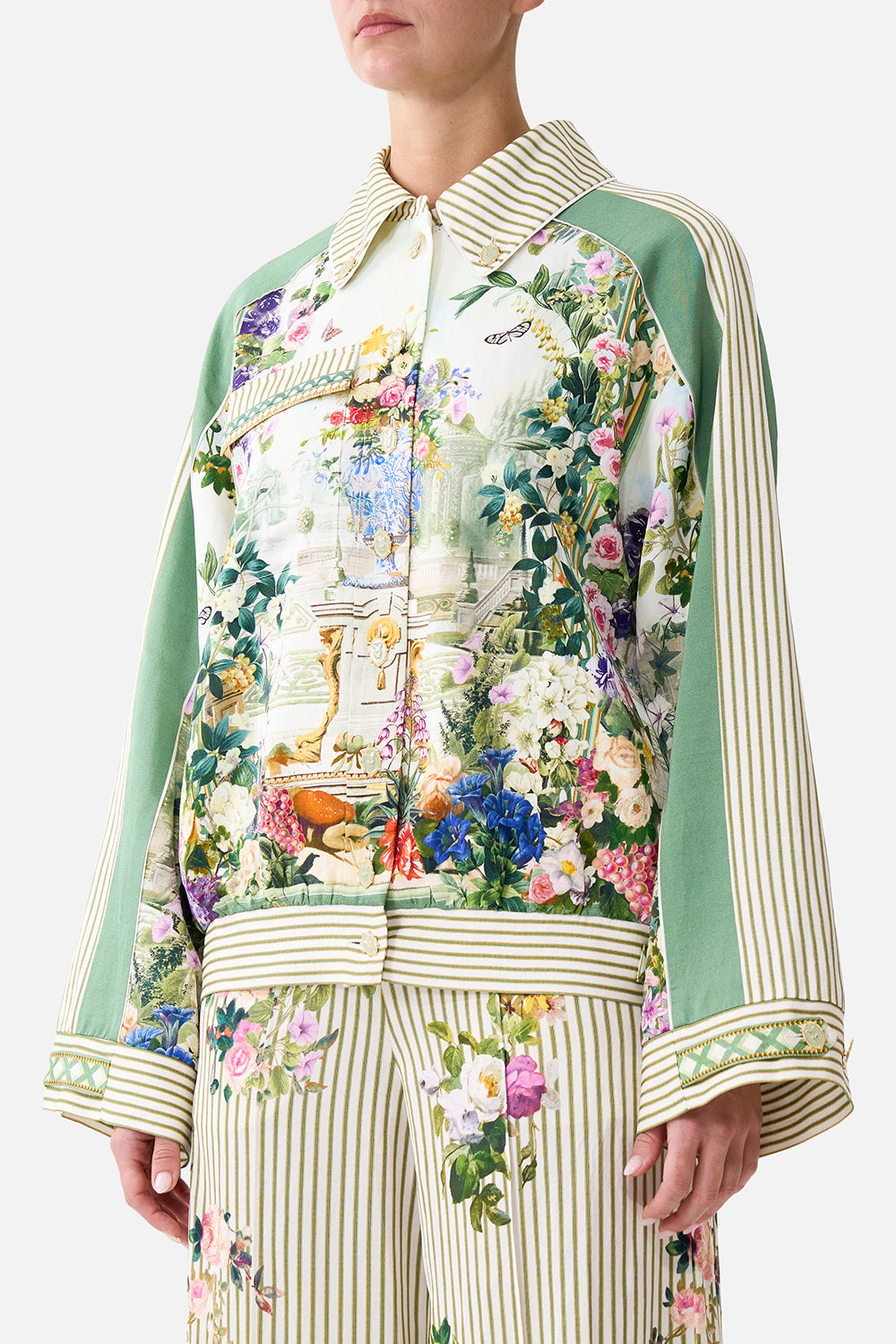 The CAMILLA BOXY BUTTON FRONT JACKET WITH POCKET DETAIL ART FOR THE EMPRESS