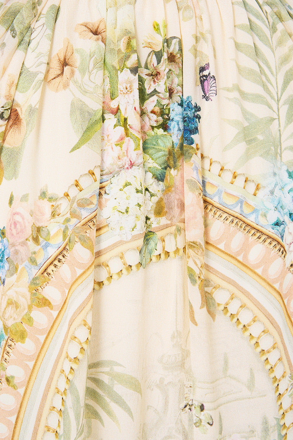 The CAMILLA Raglan Button Up Shirt Midsummer Masterpiece in our Midsummer Masterpiece print.