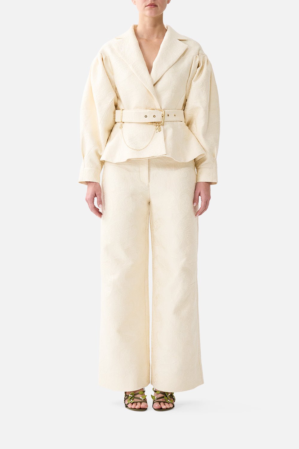 The CAMILLA COLLARED JACKET WITH BELT MIDSUMMER MASTERPIECEMIDSUMMER MASTERPIECE